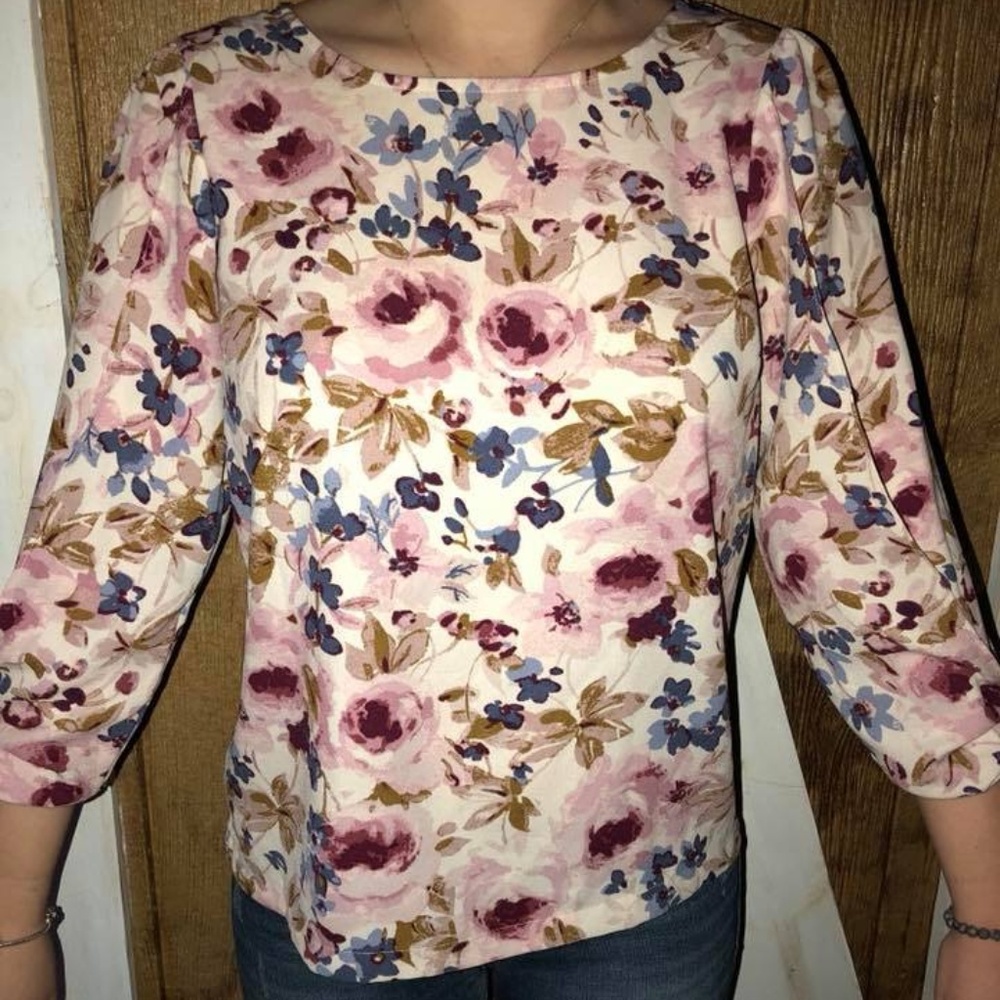 Lauren Conrad Floral Blouse